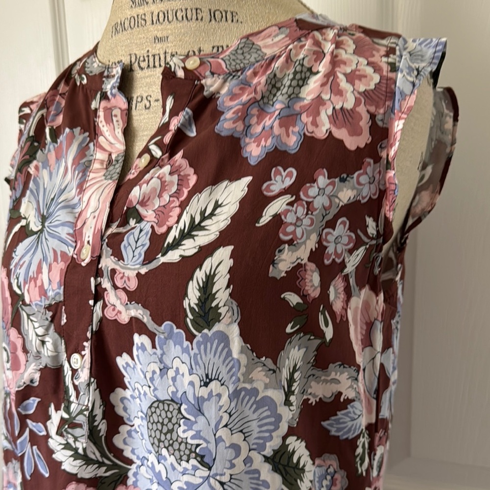 Loft brand Floral Sleeveless  Top